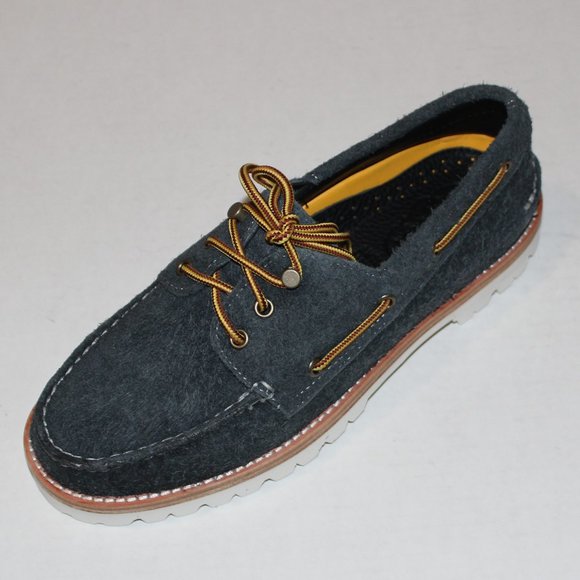 SPERRY TOP-SIDER BLACK 3-EYE LUG SHOE 9M